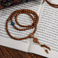 Old Sandalwood 108 Beads Bracelet(老山檀供奉料六字箴言)