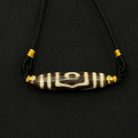 Three-Eye Dzi Bead Necklace(宝盖三眼)