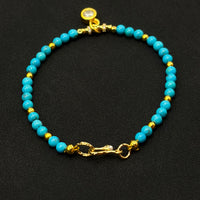 Turquoise Bracelet (暴力蓝原矿绿松石手链)