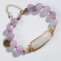 Kunzite Hetian Jade Bracelet