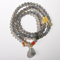Three Circles Of Gray Moonlight Pixiu Bracelet