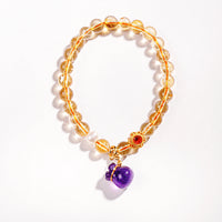 Yellow Rutilated Quartz Bracelet