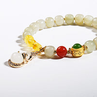 Hetian Jade Gourd Bracelet