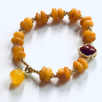 Old Amber SouthRed Agate bracelet