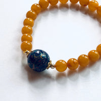 Large Seven Beads Amber Bracelet