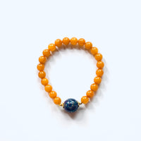 Large Seven Beads Amber Bracelet