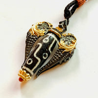 Dapeng Spreading Wings Dzi bead Pendant