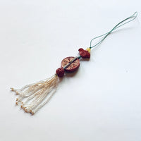 Cinnabar Chinese Lucky Coins Pendant