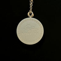 Bodhisattva Tara Green Thangka Silver Chain Necklace(绿度母银链唐卡吊坠)