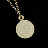 Longevity Buddha's Eye Thangka Silver Chain Necklace(长寿佛法眼银链吊坠)