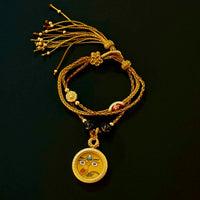 Jamhala-yellow's Dharma Eye Bracelet(黄财神法器法眼手串)