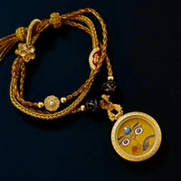 Jamhala-yellow's Dharma Eye Bracelet(黄财神法器法眼手串)