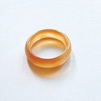 Canary Stone Thumb Ring