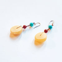 Old Amber Safety Buckle Ear Hook