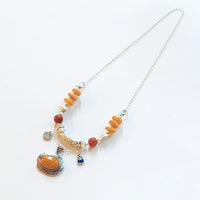 Old Amber&old Silver Necklace