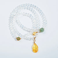 Three Circles Clear Quartz Bracelet