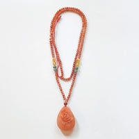 Saffron Flower Sweater Chain Necklace