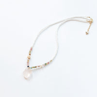 Tourmaline Powder Crystal Phoenix Nine Pendant