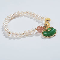 Pearl Safety Lock Bracelet