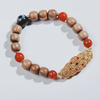 White Sandalwood Five Emperors Money Bracelet