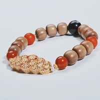 White Sandalwood Five Emperors Money Bracelet