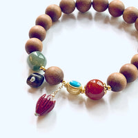 Agarwood SouthRed Agate Bracelet