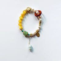 Amber Pearl Bracelet