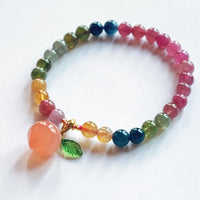 Tourmaline Peach Bracelet