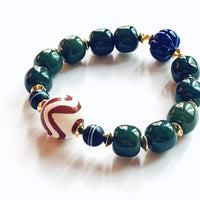 Water Ripple Dzi bead Bracelet