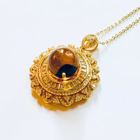 Blue Amber Pendant