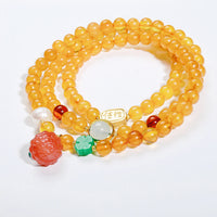 Three Circle Amber Bracelet