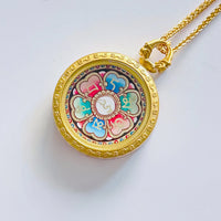Six-character Mantra Thangka Necklace(六字箴言唐卡项链)
