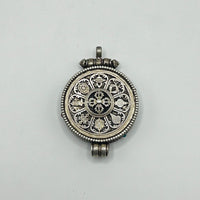 Silver Eight Auspicious Symbols Ghau Box