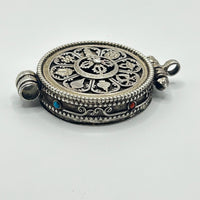 Silver Eight Auspicious Symbols Ghau Box