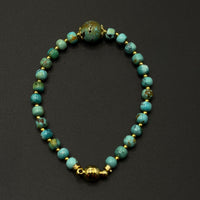 Turquoise Bracelet (原矿绿松石手)