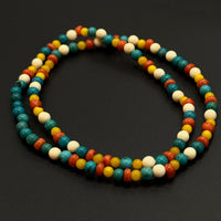 Multi-Gem Natural Turquoise & Amber Bracelet
