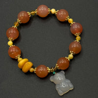 Yanyuan Agate Bear Bracelet