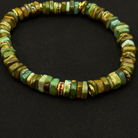 Turquoise Bracelet (春彩原矿绿松石手串)