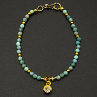 Turquoise Bracelet(雾霾蓝原矿绿松石手链)