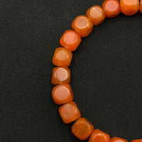 Southred Agate & Nine-eyed Dzi bead (方糖南红&九眼天珠)