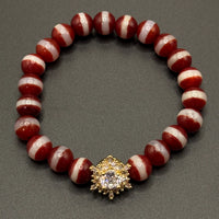 Dzi Bead Bracelet (一线药师巴西玛瑙天珠)