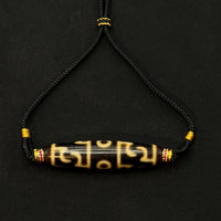 Padmasambhava Three-Eye Dzi Bead Necklace (莲师三眼天珠)