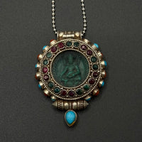 Jambhala-yellow Ghau Box Pendant(黄财神嘎乌盒)