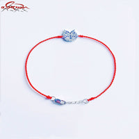 Silver Dragon with Red Adjustable Strap