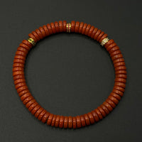 Southred Agate bracelet (瓦西南红药片珠手串)