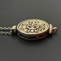 Silver Eight Auspicious Symbols Ghau Box