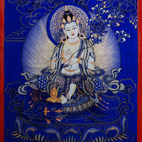 small Thangka Dragon Nativity Buddha Pushya Bodhisattva