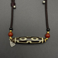 Four-Eye Dzi Bead Necklace(帝王四眼天珠项链)