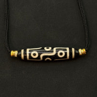 Nine-eye Dzi Bead Necklace (折线九眼天珠)