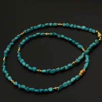 Turquoise Necklace&Bracelet (原矿绿松石随形链)